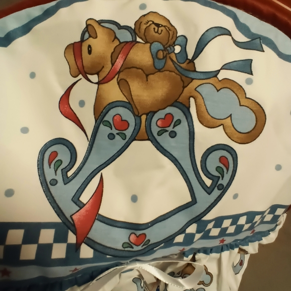 Daisy Kingdom Vintage 90s Diaper Stacker Rocking Horse - Picture 2 of 7